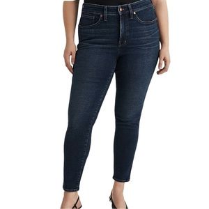 MADEWELL High Rise Skinny Stretch Dark Wash Blue Jeans 36P